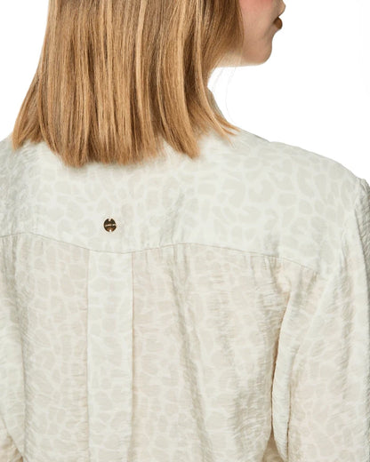 White Ruffle Sleeve Top - White