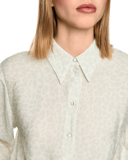 White Ruffle Sleeve Top - White