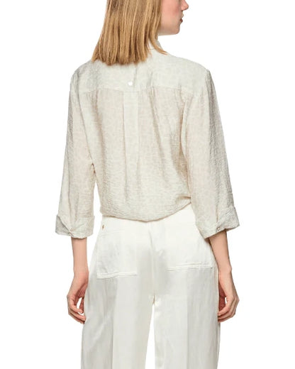 White Ruffle Sleeve Top - White
