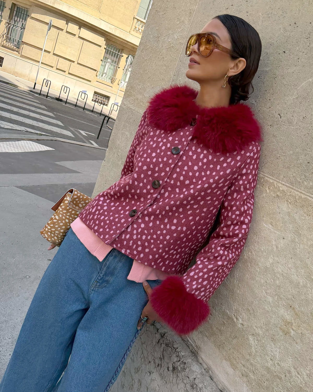Fawn Jacket - Burgundy