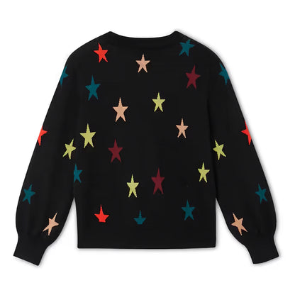 Star Cardigan - Black
