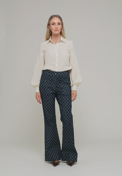 Lena Blouse With Special Trim - Cloud Cream