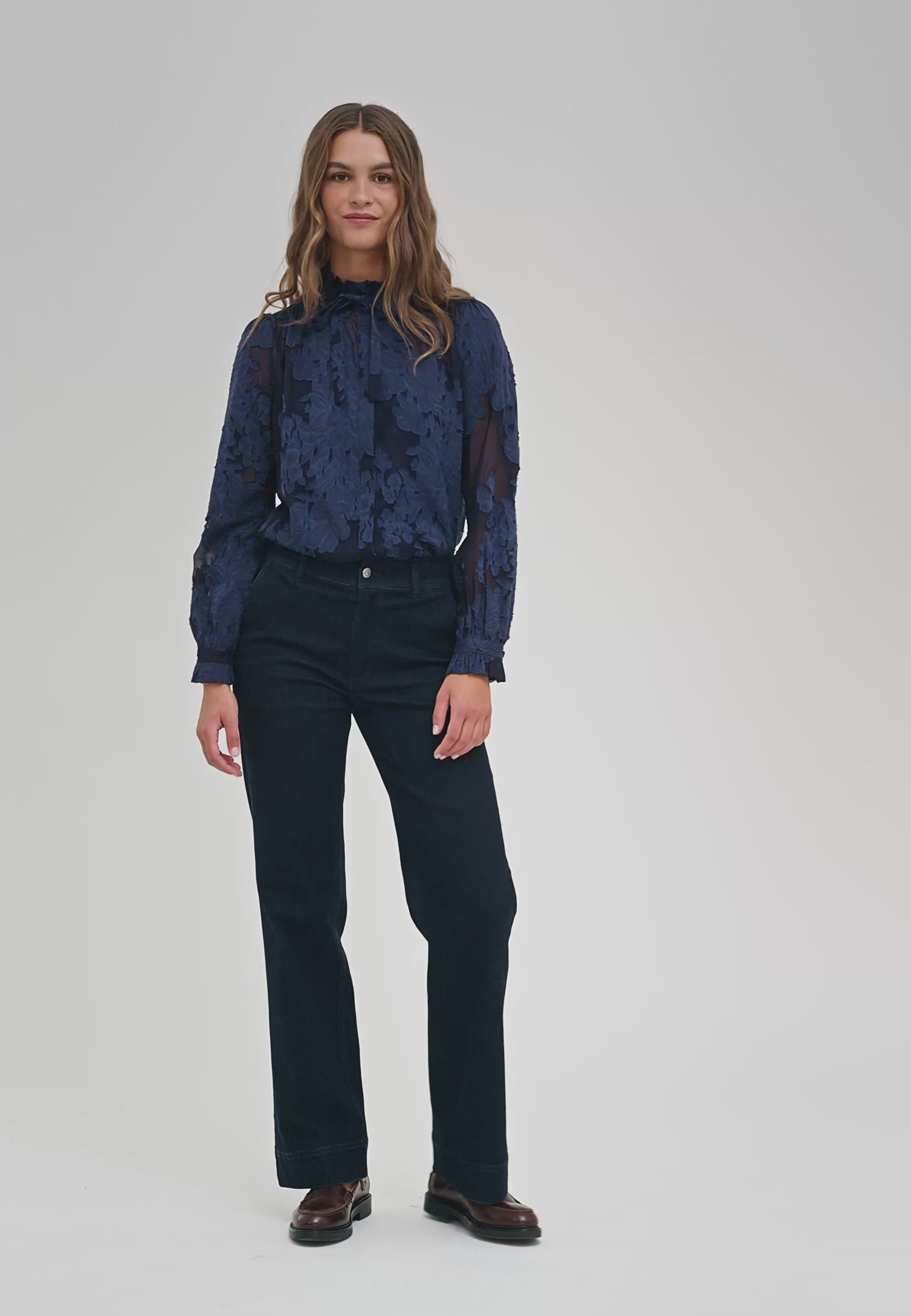 Rosita Blouse With Ruffles - Flora Imperial