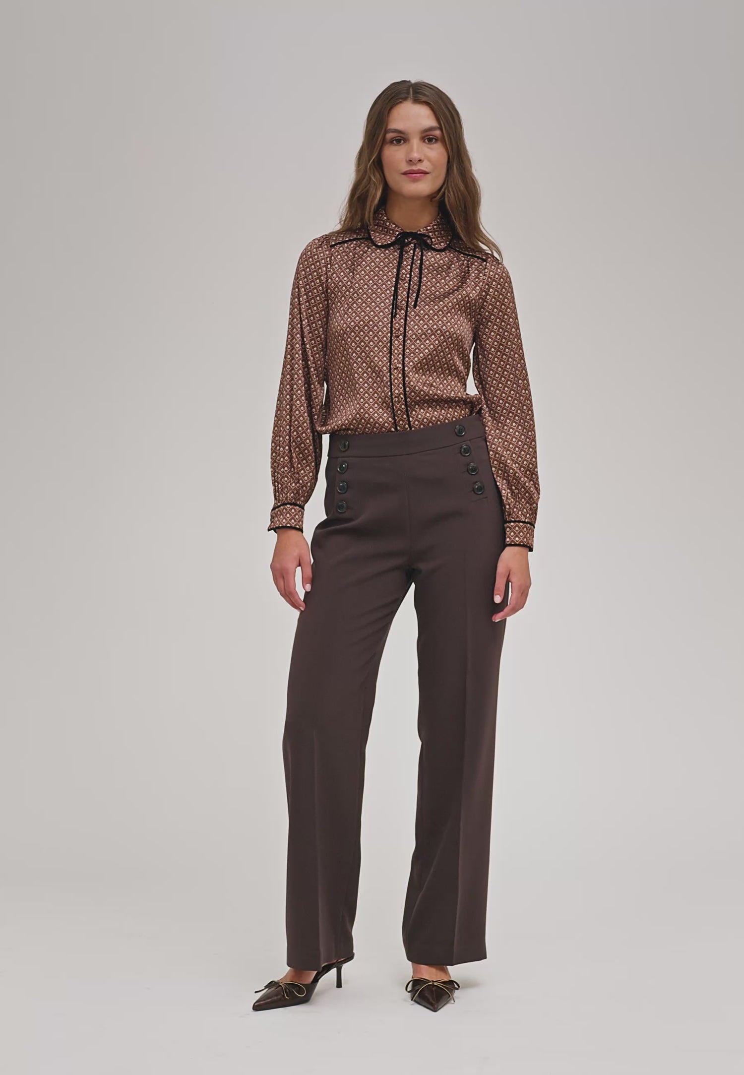 Margit Blouse With Special Trim - Meadow Caramel