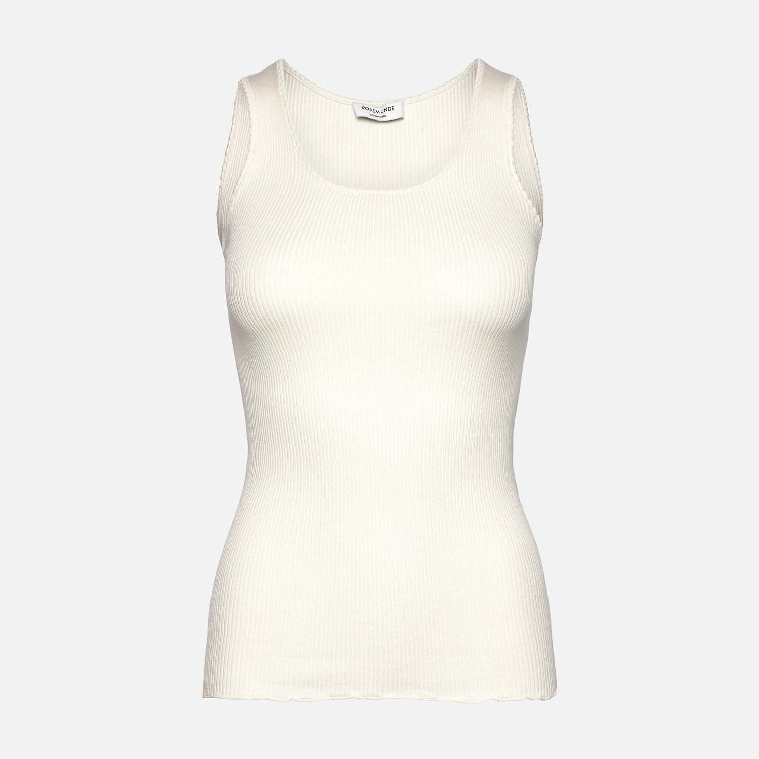 Beatha Sleeveless U-Neck Top - New White