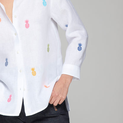 Poline Pineapple Shirt - White Multi Print