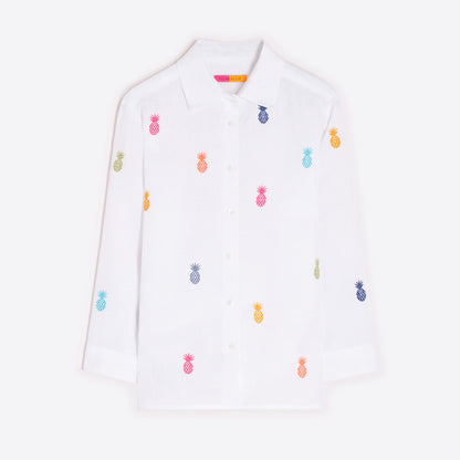 Poline Pineapple Shirt - White Multi Print