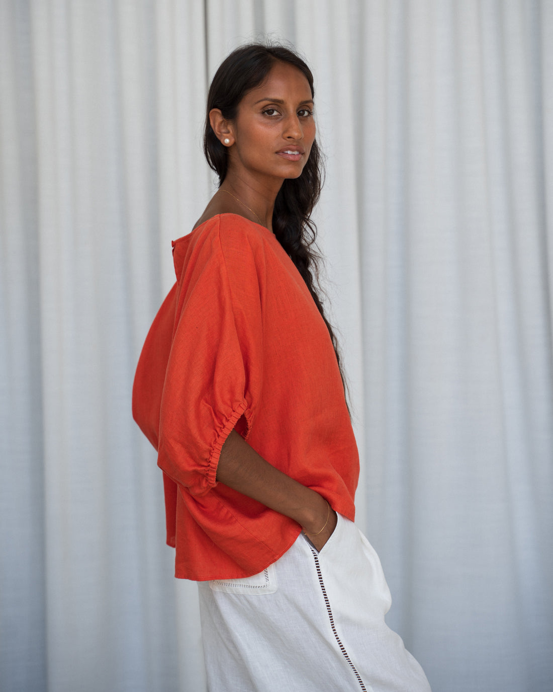 Tina Linen Top - Spritz