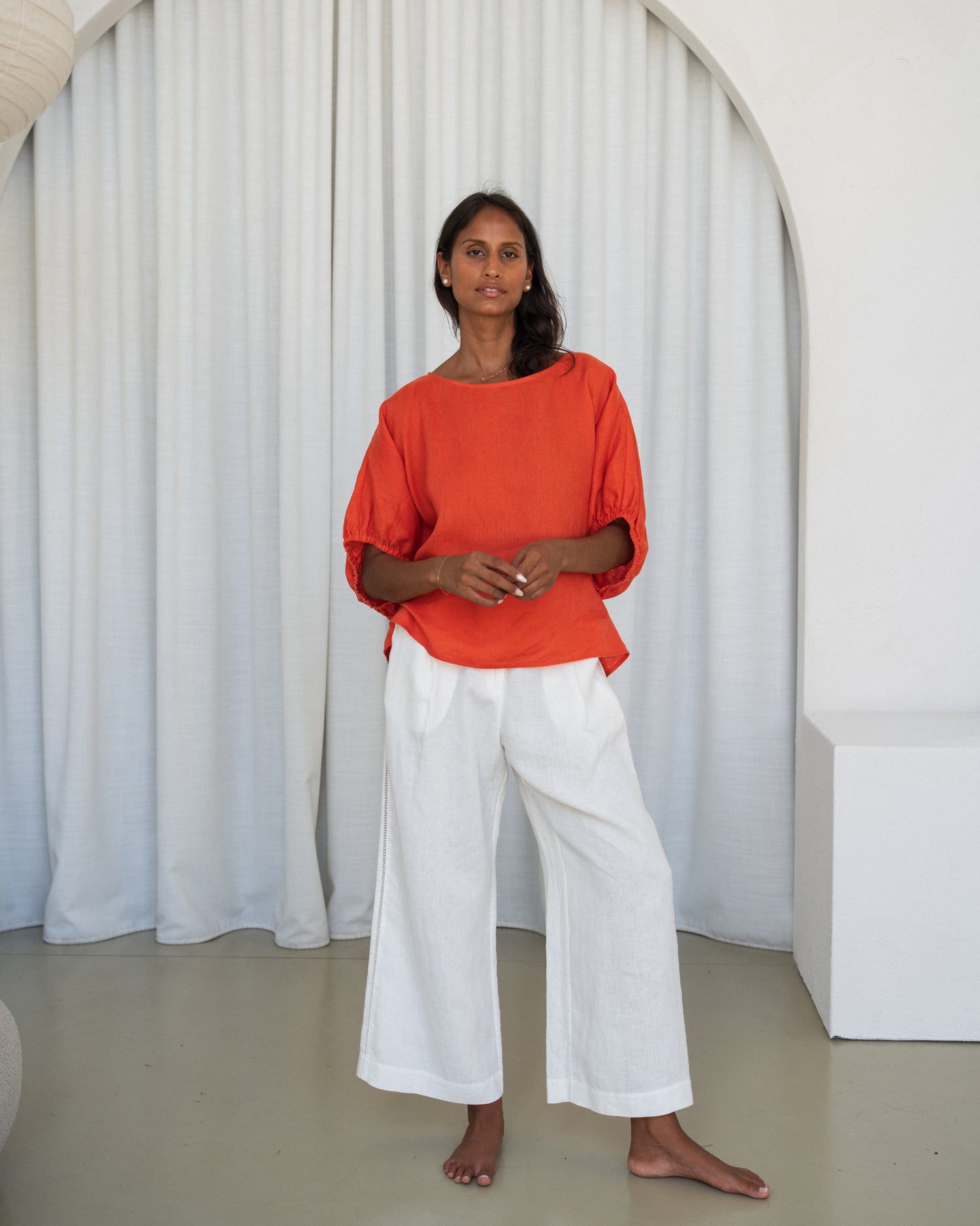Tina Linen Top - Spritz
