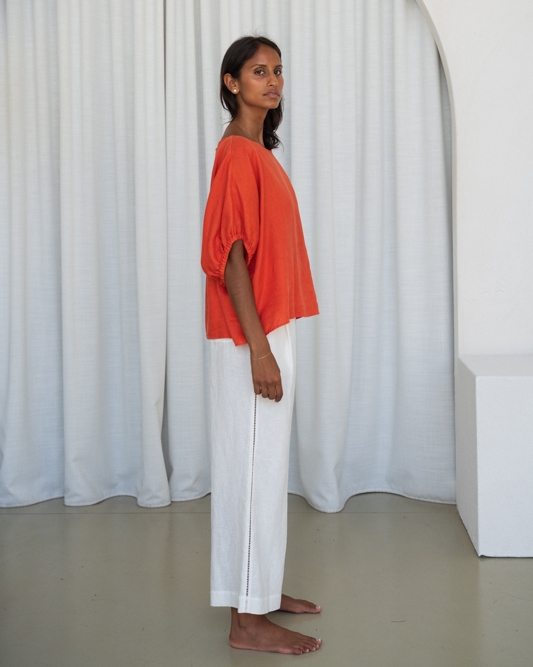 Tina Linen Top - Spritz