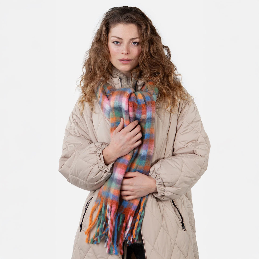 Plaity Scarf - Pink